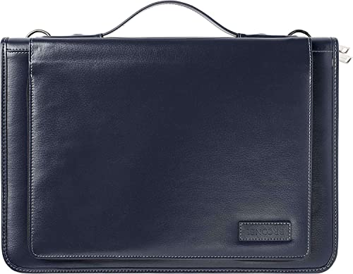 Blue Leather Laptop Messenger Case - Compatible with Dell Inspiron 13 7000 2 in 12