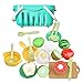 SM SunniMix Play Food Toy Gemüse- und Obstspielzeug, Play House Toys Food Cutting Toys, Stil A