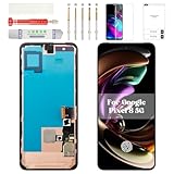 Original for Pixel 8 Screen Replacement 5g for Google Pixel 8 LCD Display for Google G9BQD Screen Touch Digitizer with Frame GKWS6 GA04851-US GZPFO GPJ41 Black (with Fingerprint Function)