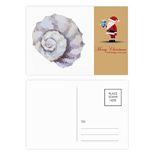 Cartes postales escargot de Noël lot de 20 papeterie voeux hivernale