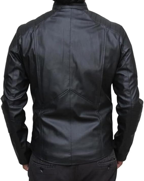 Motorcycle Brando Biker Genuine Black Faux Leather Jacket3