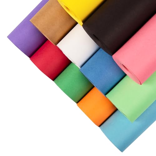 Papier kraft coloré Paclord de luxe 12 rouleaux géants pour projets artistiques