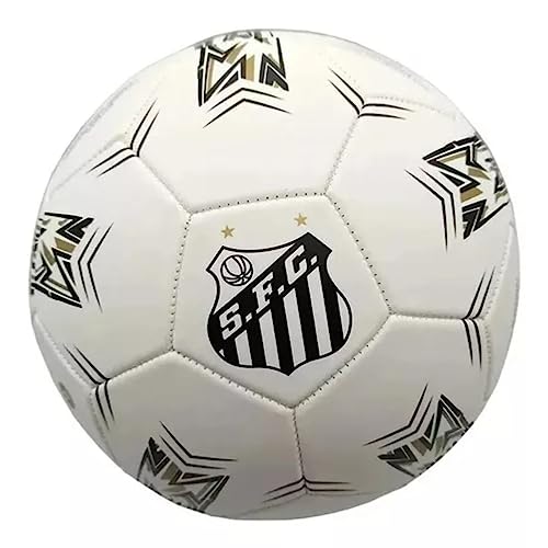 Bola de Futebol, Campo, Santos Glorioso, N°5, Preta e Branca, Sportcom