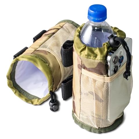 PZWLI 2-PK Golf Cart Cup Holder,Water Cup Organizer for Golf Cart/Motorcycle/UTV/Walker Bike/Wheelchair Universal Water Bottle Holder,Camouflage Cover