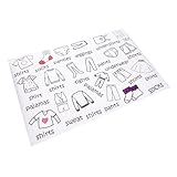 Aufkleber zur klassifizierung von kleidung – hilft ihnen beim sortieren und organisieren ihrer kleidung, sodass ihre kleidung geordnet und leicht zu finden ist. aufkleber zur organisation von kleidung