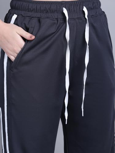 Image of Mack Jonney Striped | Relaxed Fit | Polyster Lycra Trackpant for Women-M01