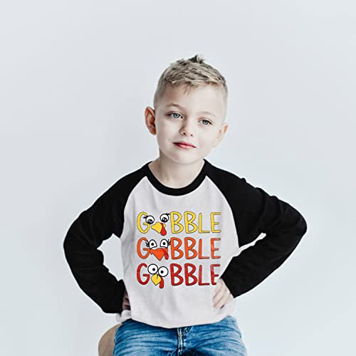 Toddler Thanksgiving Shirt Baby Girls Boys Coolest Cutest Turkey in Town Tshirt Fall Raglan Long Sleeve Baseball Tee Tops3