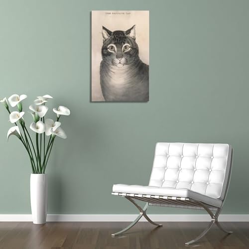 Chat préféré de Nathaniel Currier impression sur toile retro 50x75 cm - 5