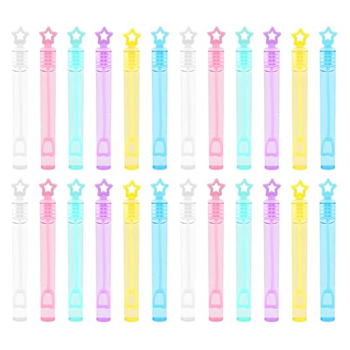 24 Stück Mini Seifenblasen Seifenblasen Stern Packung Bunte Bubbles SeifenblasenStern Packung Seifenblasenmit Stern Design Für Mitgebsel Kindergeburtstag Kleine Geschenke(Enthält Keine Flüssigkeit)