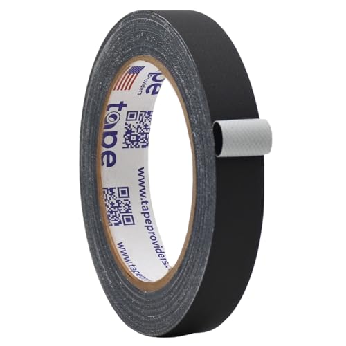 Image of WOD GTC12 Gaffer Tape, Black Low Gloss Finish Film, 3 /4 inch x 60 ft. (Pack of 64) Residue Free, Non Reflective Cloth Fabric, Secure Cords, Water Resistant, Photography, Filming Backdrop