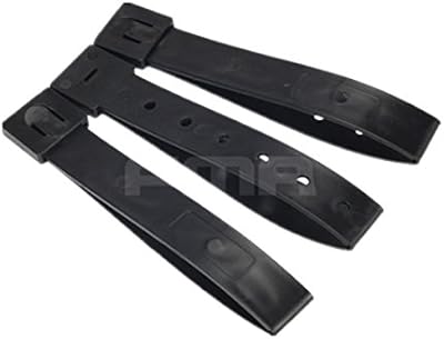 H World Shopping Durable Tactical Molle System 5 Inch Long Malice Clips Strap 3 Pack Black BK