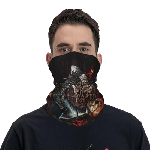 Skull Music Rock Guitar Death Cool Neck Gaiter Face Cover Scarf Balaclava Bandana para Mujeres y Hombres para Motocicleta Ciclismo Esquí Fiesta miniatura 2