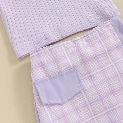 Madjtlqy Toddler Baby Girl Outfit Solid Color Tops and Shorts Set Infant Summer Clothes 6 12 18 24 Months 2t 3t 4t4