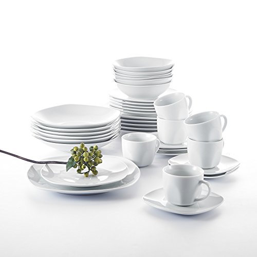 MALACASA, Serie Elisa, 48 Pezzi Servizio da tavola...