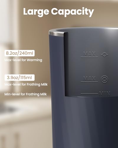 image for SIMPLETASTE Milk Frother, 4-in-1 Electric Milk Frother and Steamer, Au