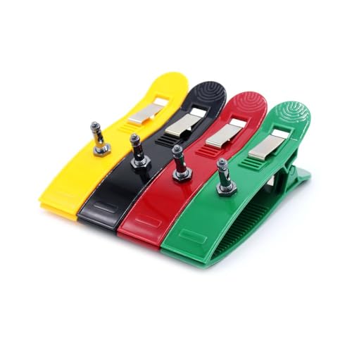Universal EKG Elektroden-Set – 4 Stück, Mehrfarbige Limb Clamps Für Erwachsene (4,0/3,0 Mm)