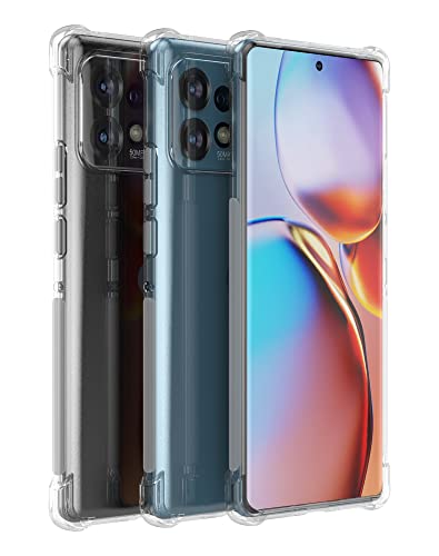 Cresee Case For Motorola Edge Plus 2023 (Edge+ 2023) Clear Cover With Reinforced Corner Bumper Slim Fit Shockproof Flexible Tpu Phone Case For Moto Edge+ 2023 - Transparent #TOP2