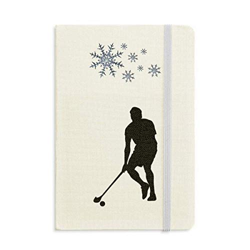 Carnet de notes épais pour éducation physique avec motif flocons de neige idéal en hiver