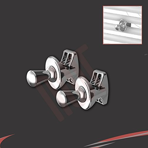 Accessories For Towel Rails & Radiators Sparkling Chrome Chrome "I" Robe Hooks (Pair) Fix Directly To Your Heated Towel Rail, Warmer