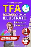 TFA Sostegno Illustrato: Il Corso Completo con 45 Mappe Mentali, Strategie Rapide e 150 Quiz – Supera il X Ciclo Senza Stress in soli 10 Minuti al Giorno (Italian Edition) B0F62J4K7M Book Cover