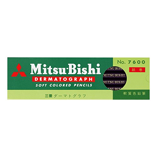 Lápices de color Mitsubishi Dermatograph No. 7600, 12 unidades miniatura 1