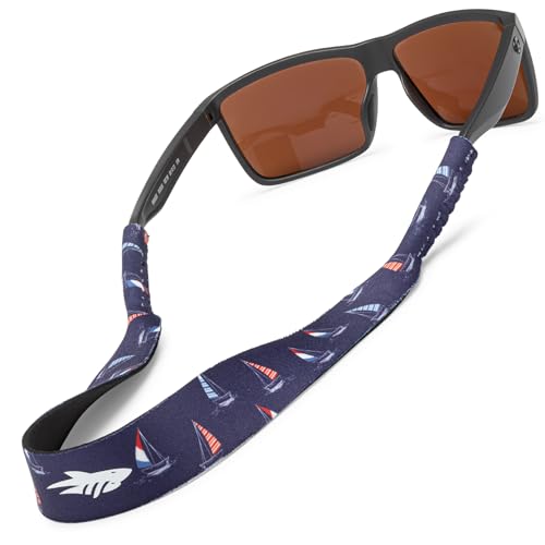 Pilotfish Floating Sunglasses Strap, Premium Lightweight Neoprene Eyewear Retainer, Perfect Size for Men & Women Sailing