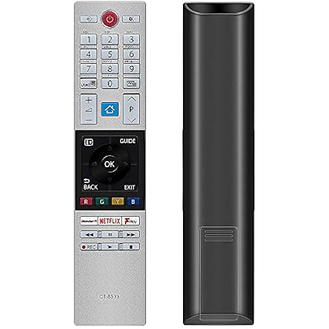 UNOCAR Replacement for Toshiba Smart TV Remote Control and Toshiba Smart 4K Ultra HDR TV, Toshiba Full HD Ready LED Television with Netflix Rakuten Freeview Buttons, 30099654 CT-8533 CT-8541 RC-42150 Cover