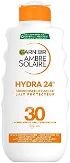 Garnier Ambre Solaire Hydra 24 Mleczko Przeciwsłoneczne, Biały/Żółty, 200 ml