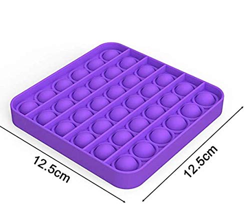 Image of LIVYU LIFE Push pop Bubble Fidget Toy, Stress Relief and Anti-Anxiety Tools Sensory Toy for Autism ADHD to Relieve Stress for Kids and Adults ( Purple)