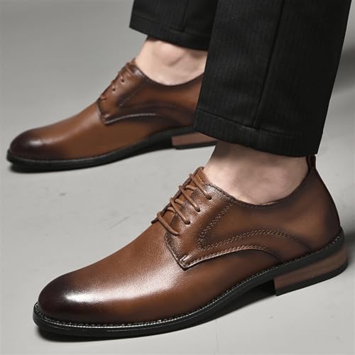 Men's Dress Shoes Casual Business Oxford Shoes Fashion Pointed Toe Comfort Derby Shoes for Men2