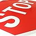 Stop Sign, 24 x 24 Inches Street Road Reflective Warning Signs, Rust Free Aluminum Sign, UV Protected and Weatherproof