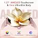 Smart Watch for Women, 1.27'' AMOLED Round Screen, Support Bluetooth Calling (Answer/Make Calls), Ladies Smart Watch with Heart Rate/Sleep Monitor, 120+ Sports Mode, IP68 Waterproof (Rose Pink)