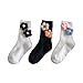 WARMVIN Girls Cute Crew Cotton Socks Toddler Kids Fashion Gift Box Flower Sock for Children 5-8 Years Old (5 Pairs)
