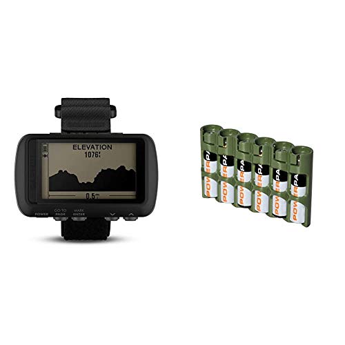 Garmin Foretrex 601 2in GPS Watch & Storacell SLAAAMG Slimline Battery Caddy in Military Green
