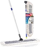 IRONGECKO Premium 24-inch Industrial Class Cotton Wide Dust Mop Head Telescopic Pole Height Max 61'...