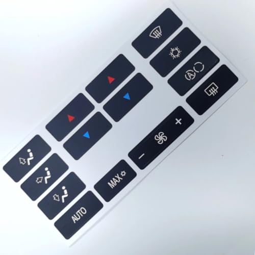 Stickers boutons climatisation BMW E39 film opaque occultant la lumière résistant