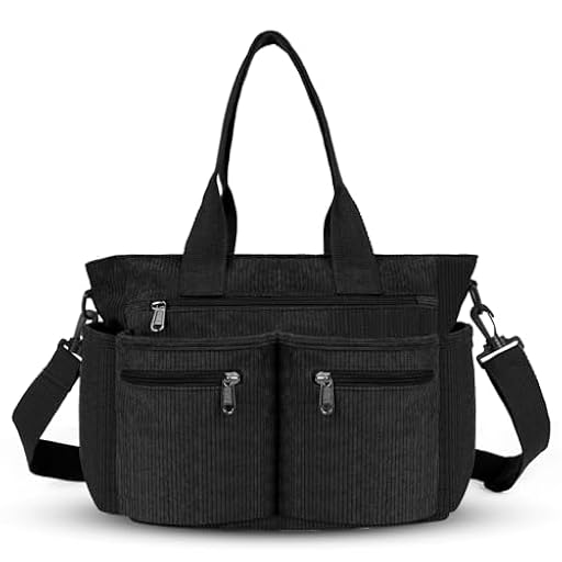 Aucuu Bolso de Mano de Pana, Tote Bag para Mujer, Bolso de la Compra con Cremallera, Bolso de Hombro Grande con Correa de Hombro Desmontable para Compras Colegio Trabajar Viajar, Negro | Ya disponible en tu tienda friki favorita! En mundofriki.es! Aucuu Bolso de Mano de Pana, Tote Bag para Mujer, Bolso de la Compra con Cremallera, Bolso de Hombro Grande con Correa de Hombro Desmontable para Compras Colegio Trabajar Viajar, Negro | Ya disponible en tu tienda friki favorita! En mundofriki.es!