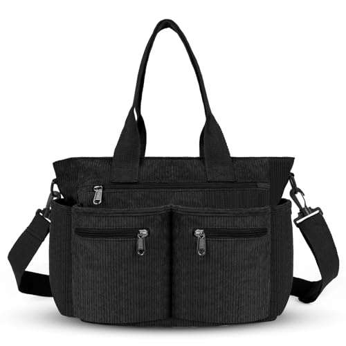 Aucuu Bolso de Mano de Pana, Tote Bag para Mujer, Bolso de la