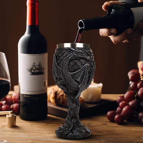 Copa medieval de acero inoxidable para cenas temáticas y decoración 3