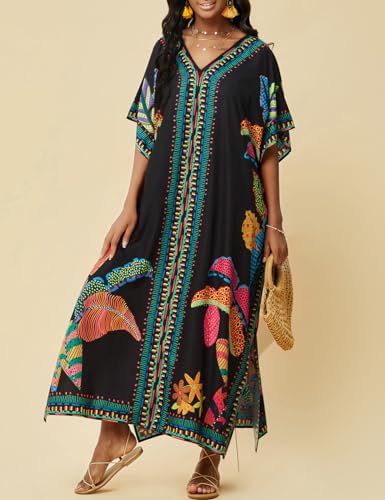 Bsubseach Kaftan Cover Ups for Swimwear Women Plus Size Caftan Dress Beach Coverup Summer Loungewear3