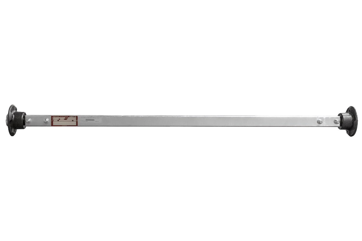 Knott Ungebremste Starrachse VR7 für Anhänger bis 750 kg mit 1240 mm Lochabstand und 1580 mm Nabenabstand, Lochkreis 4x100, feuerverzinkte Achse für Blattfederung