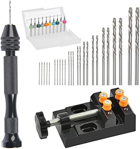 Multifunctional Mini Hand Drill Set with Precise Twist Drill Bits (0.5 ...