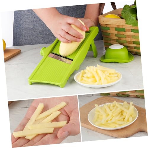 Cortador y rallador multifunción Abaodam verde para cocina miniatura 5