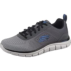 232399, Zapatillas Hombre 5 Skechers 232399, Zapatillas Hombre, Ribete Negro de Malla de Carbón, 39 EU