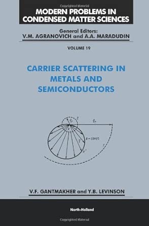 Carrier Scattering in Metals and Semiconductors (Volume 19) Carrier Scattering in Metals and Semiconductors (Volume 19) book cover