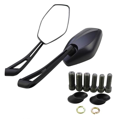 Espejos retrovisores de aleación aluminio con acabado premium para motocicleta
