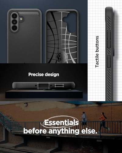 Image of Spigen Rugged Armor | Samsung Galaxy A37 5G Case [Air Cushion Protection] [Flexible] Galaxy A37 5G Back Cover | TPU - Matte Black