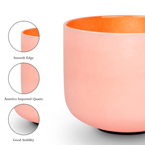 Leize YUE-QI-93 Chakra Tuned 432Hz Set Of 7 Color Quartz Crystal Singing Bowls 6-12 Inch thumb #6