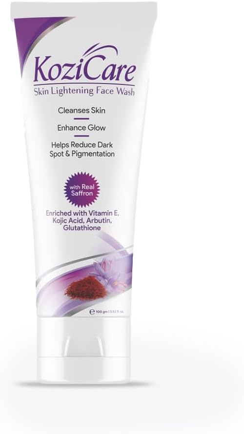 Kojic Acid Face Wash & Glutathione Face Wash | Saffron Face Wash | Acne Wash for Glowing Skin | Face Wash for Women & Men | Face Cleanser & Skin Care - 100 Ml
