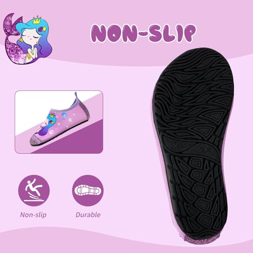 Image of Kids Water Shoes Girls Boys Outdoor Quick Dry Barefoot Aqua Socks for Toddler Sport Beach Swim Surf